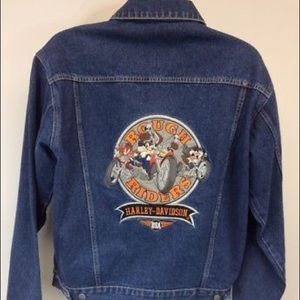 Warner Brothers Taz Harley Davidson Jacket Size M